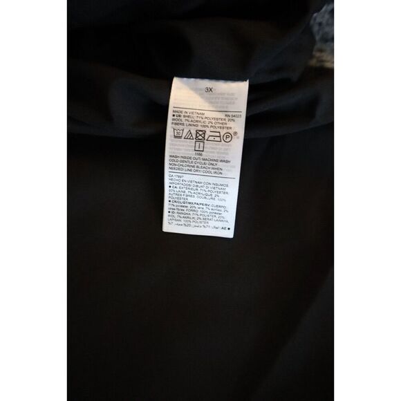 Old Navy Women's Sz 3X Black Plaid Printed Flannel Long Utility Shacket - Picture 5 of 15